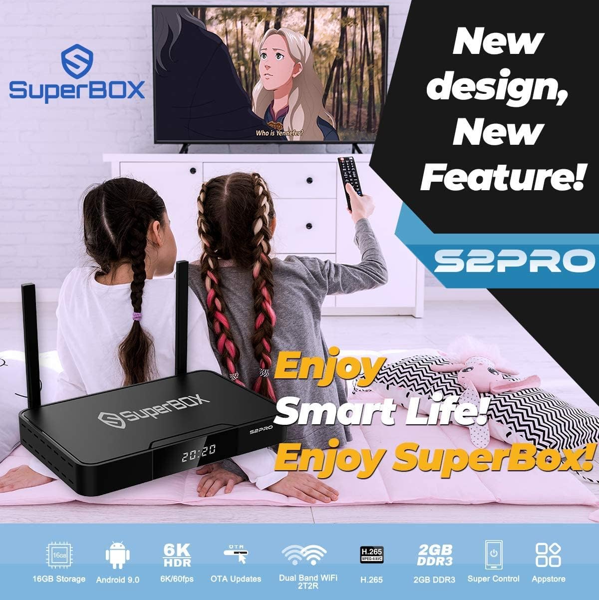 2022 SuperBox S2 Pro 8K HDMI Cable Backlit Mini Keyboard O123673