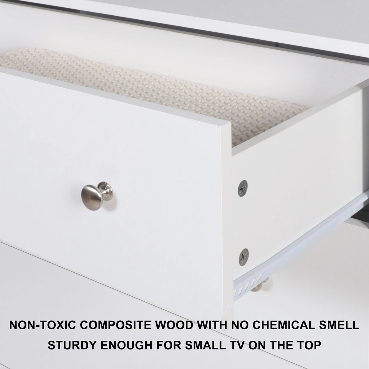 White 5 Drawer Dresser E616847