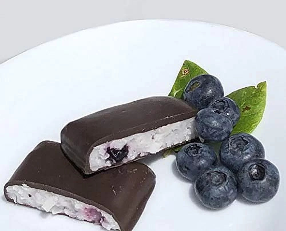 Wild Blueberry Needhams, Gourmet Chocolate Candy Bars, 6 Count Q805417