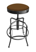 Adjustable Stool with Clear Coat Finish and Seat M6650