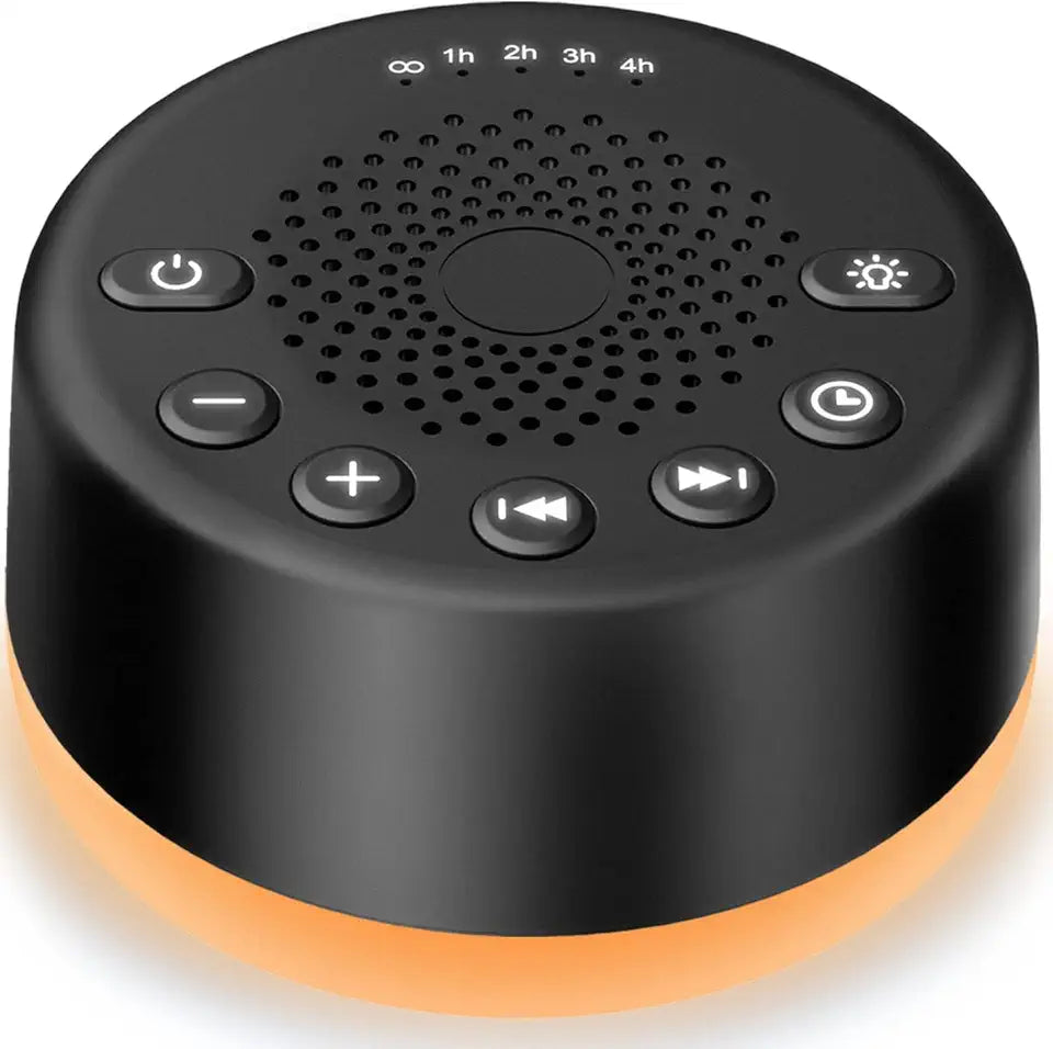 White Noise Sound Machine with 25 Soothing Sounds and Night Lights M6475