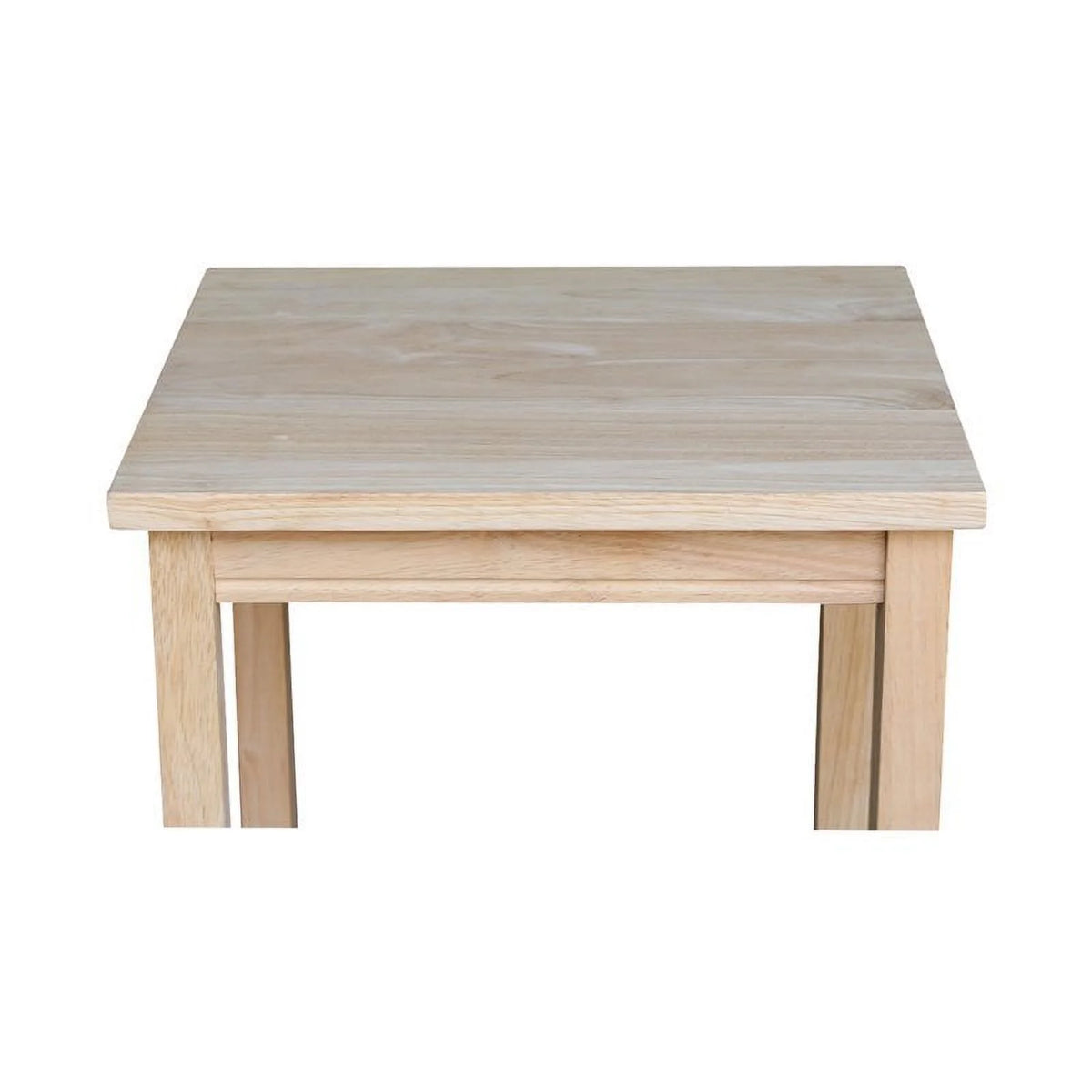 Solid Wood Unfinished Accent Table D7124