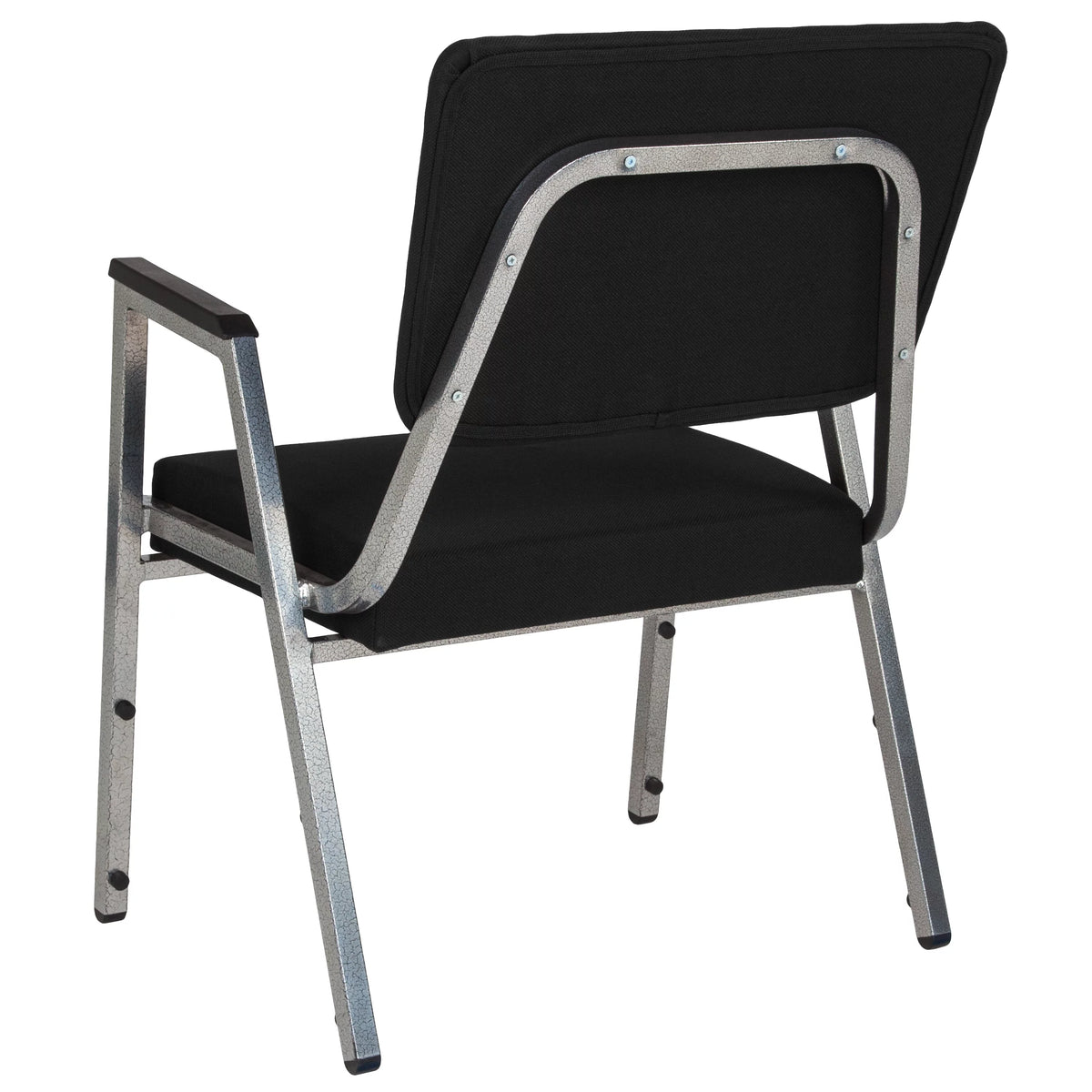 4 Pack Black Antimicrobial Fabric Bariatric Medical Reception Arm Chair D117