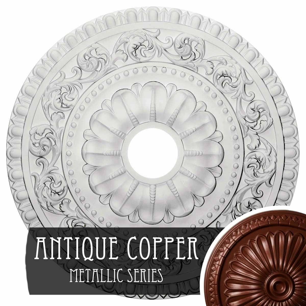 23 1/2x22OD x 3 1/2x22ID x 2 1/8x22P Ceiling Medallion J45772