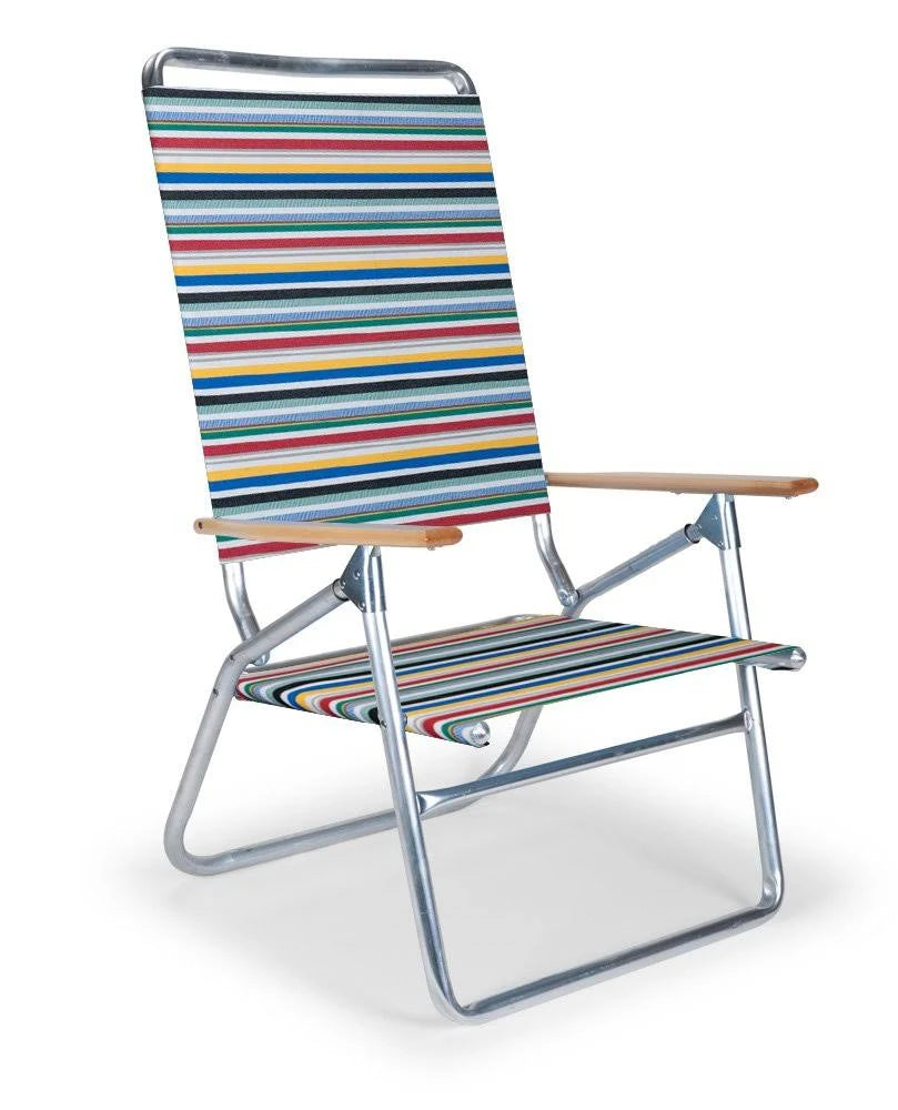 Classic Stripe High Boy Beach Chair Q375