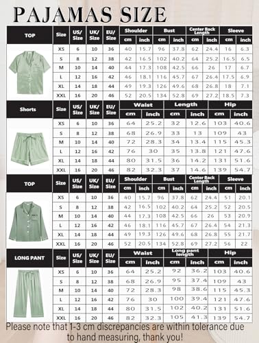 6Pcs Silk Satin Pajamas Set Z7669