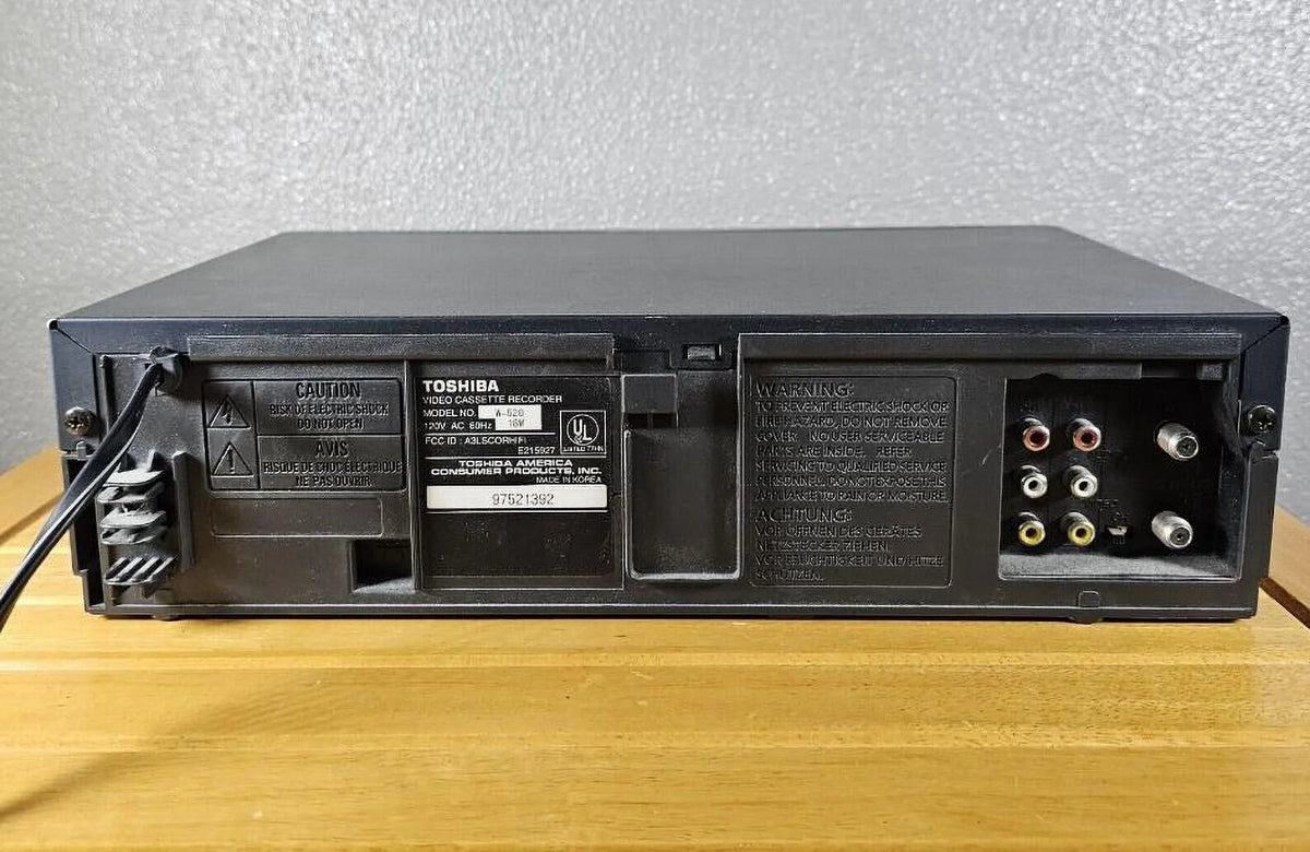 Black 4 Head Hi Fi Stereo VCR J48694
