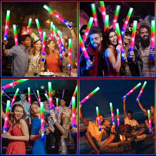 48 Pcs Foam Glow Sticks with 3 Modes G707712