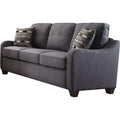 Gray Linen Sofa with 2 Pillows G5085