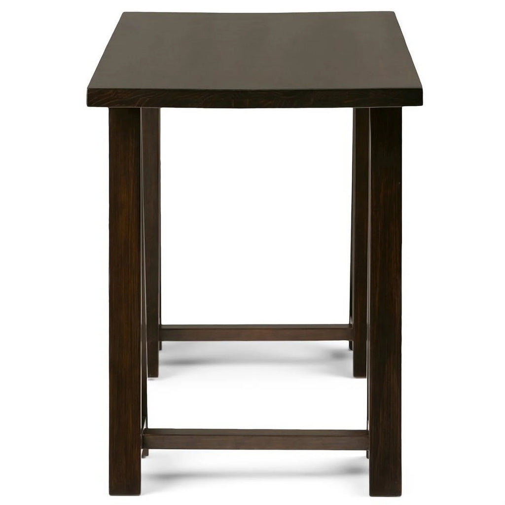 Solid Wood Writing Desk in Dark Chestnut Brown U5560