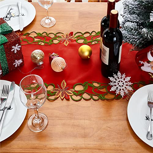 Embroidered Christmas Table Runner 15x69 Inch A314372