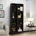 Walnut Finish Faux Wood Bookcase L441151