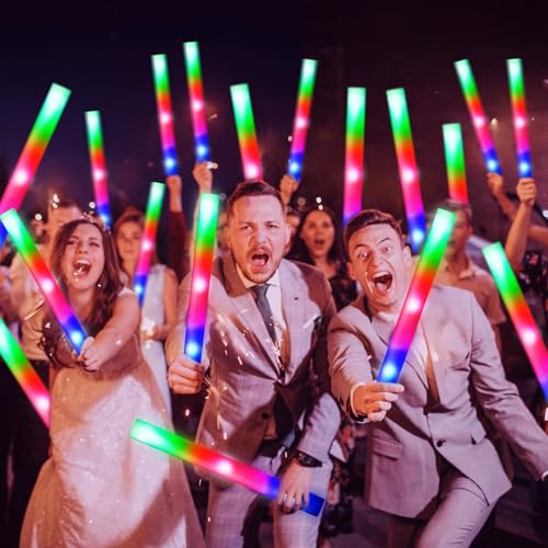 48 Pcs Foam Glow Sticks with 3 Modes G707712