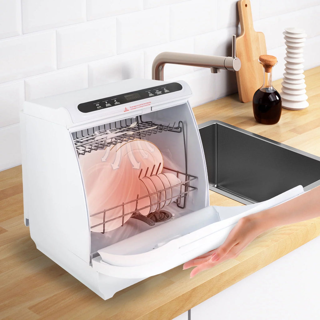 Portable Countertop Dishwasher with 7L Built-in Water Tank and 5 Programs L2071