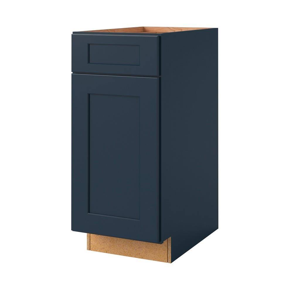 Navy Square Door Base Wastebasket Cabinet X615208