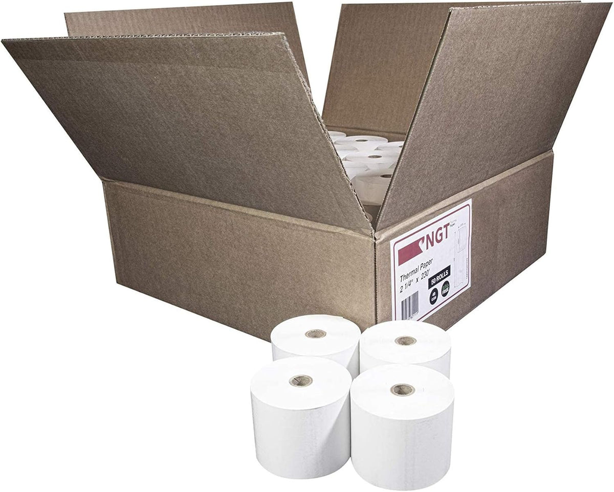 50 pcs 2 ¼ inch x 230 ft Thermal Paper Rolls Y9196
