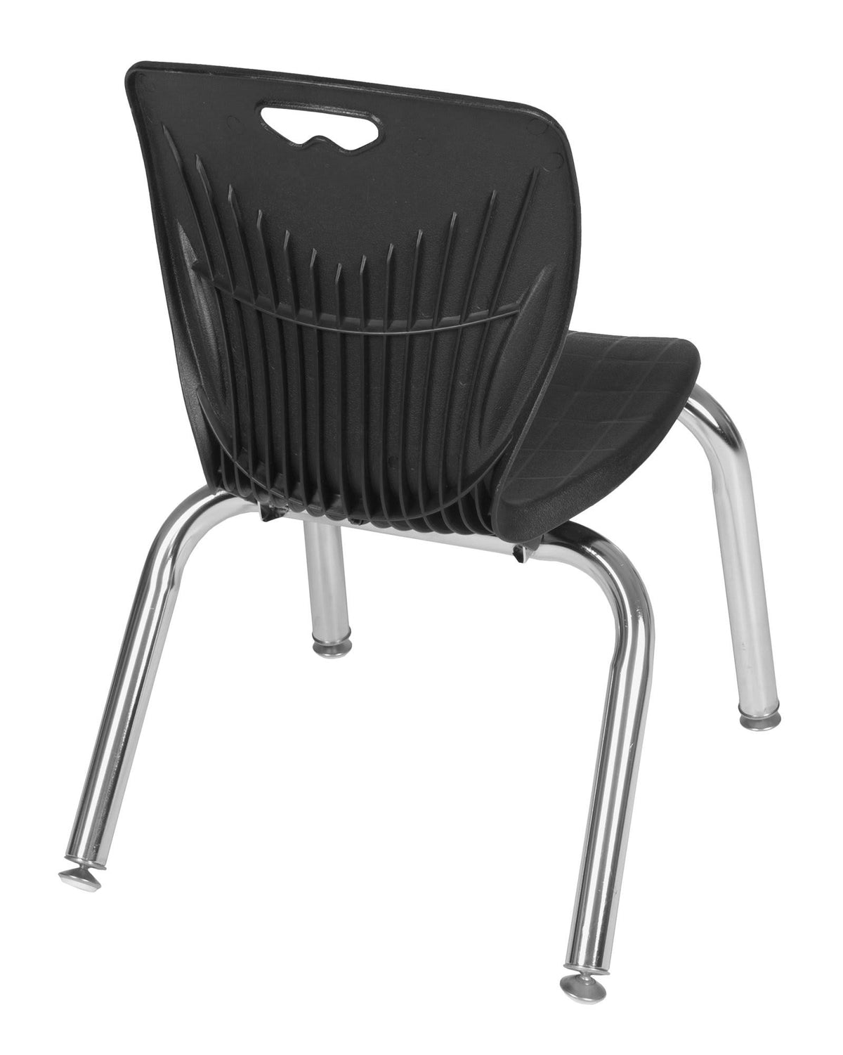 72x22 x 30x22 Height Adjustable Classroom Table - Mahogany & 2 Stack Chairs - Black Y587