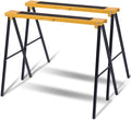 Heavy Duty Folding Sawhorse Pair, 275 lb Weight Capacity Each T6070