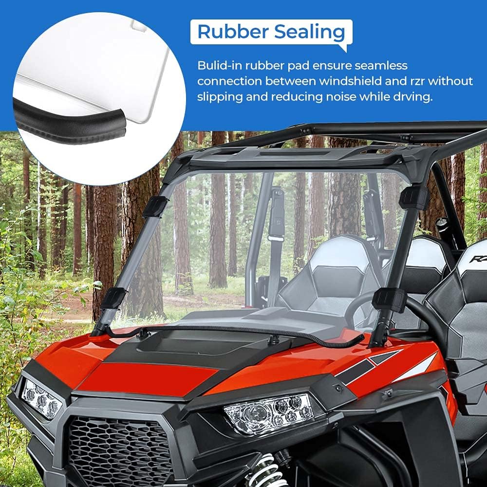 UTV Full Windshield Front F39104