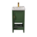 18" Green Sink Vanity Z417918