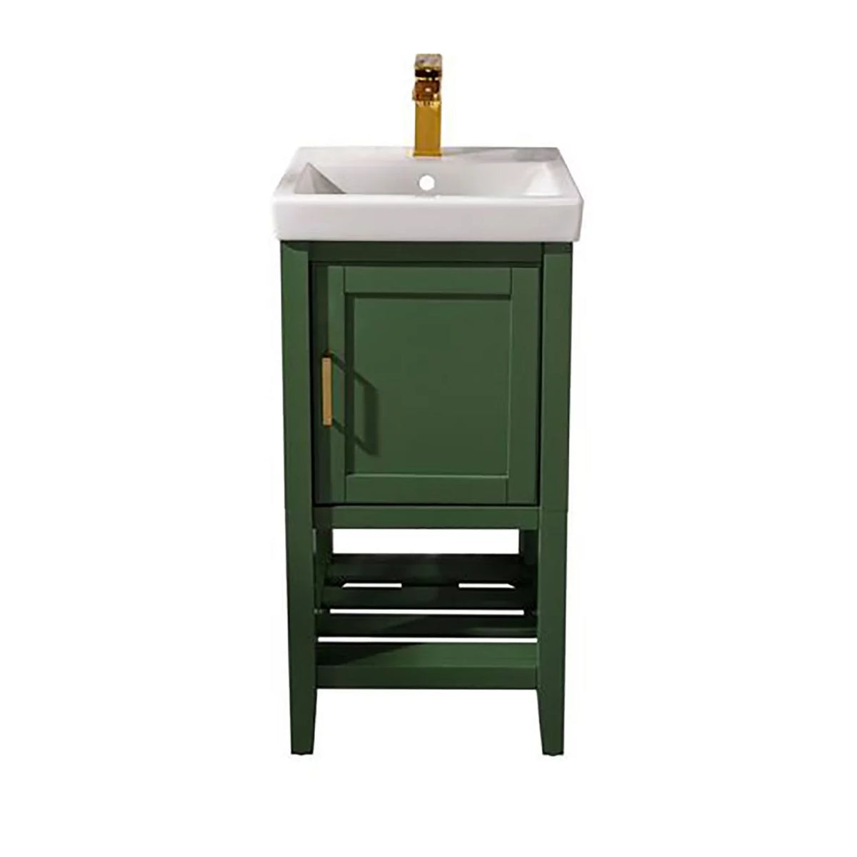 18" Green Sink Vanity Z417918