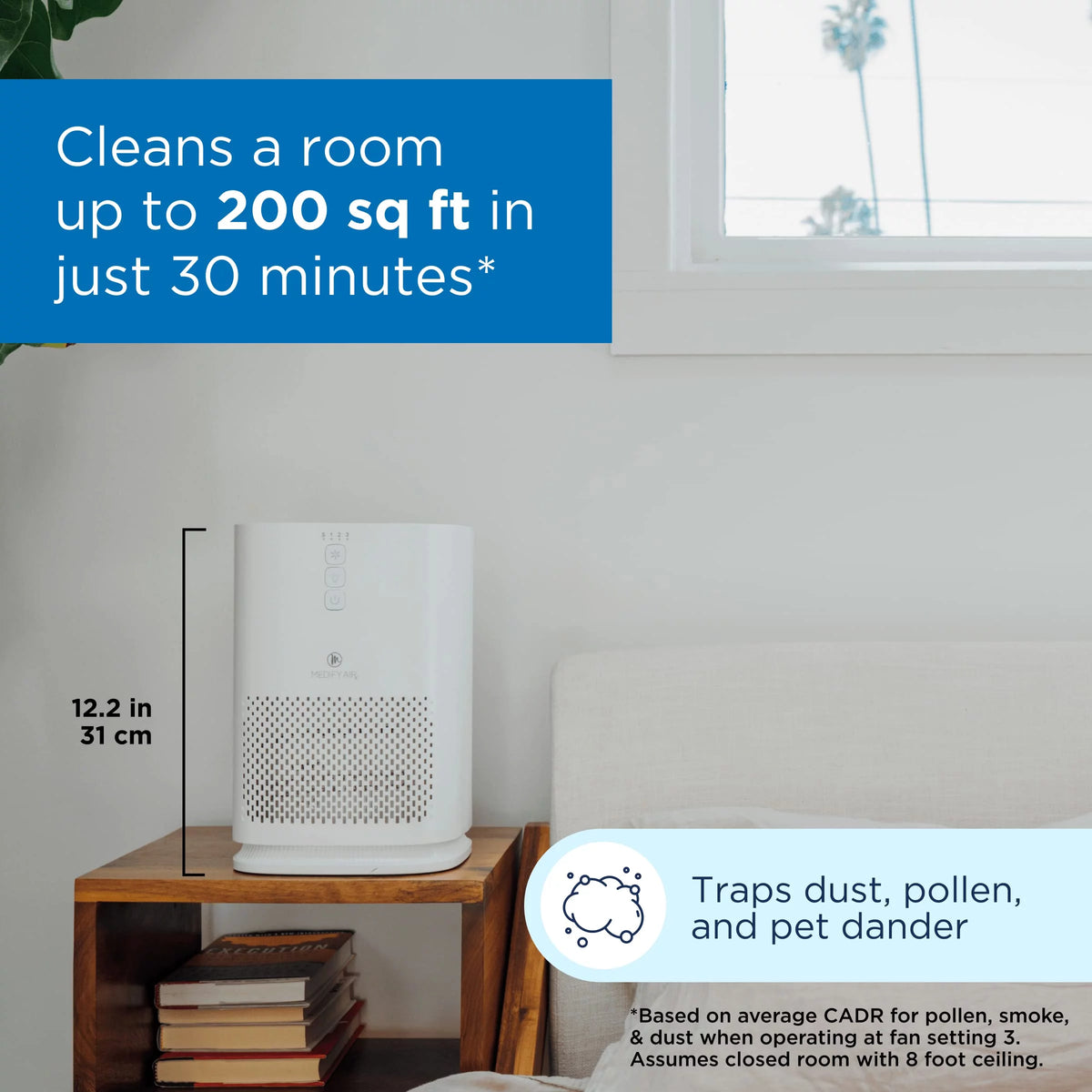 White HEPA Air Purifier, 2-Pack N6514