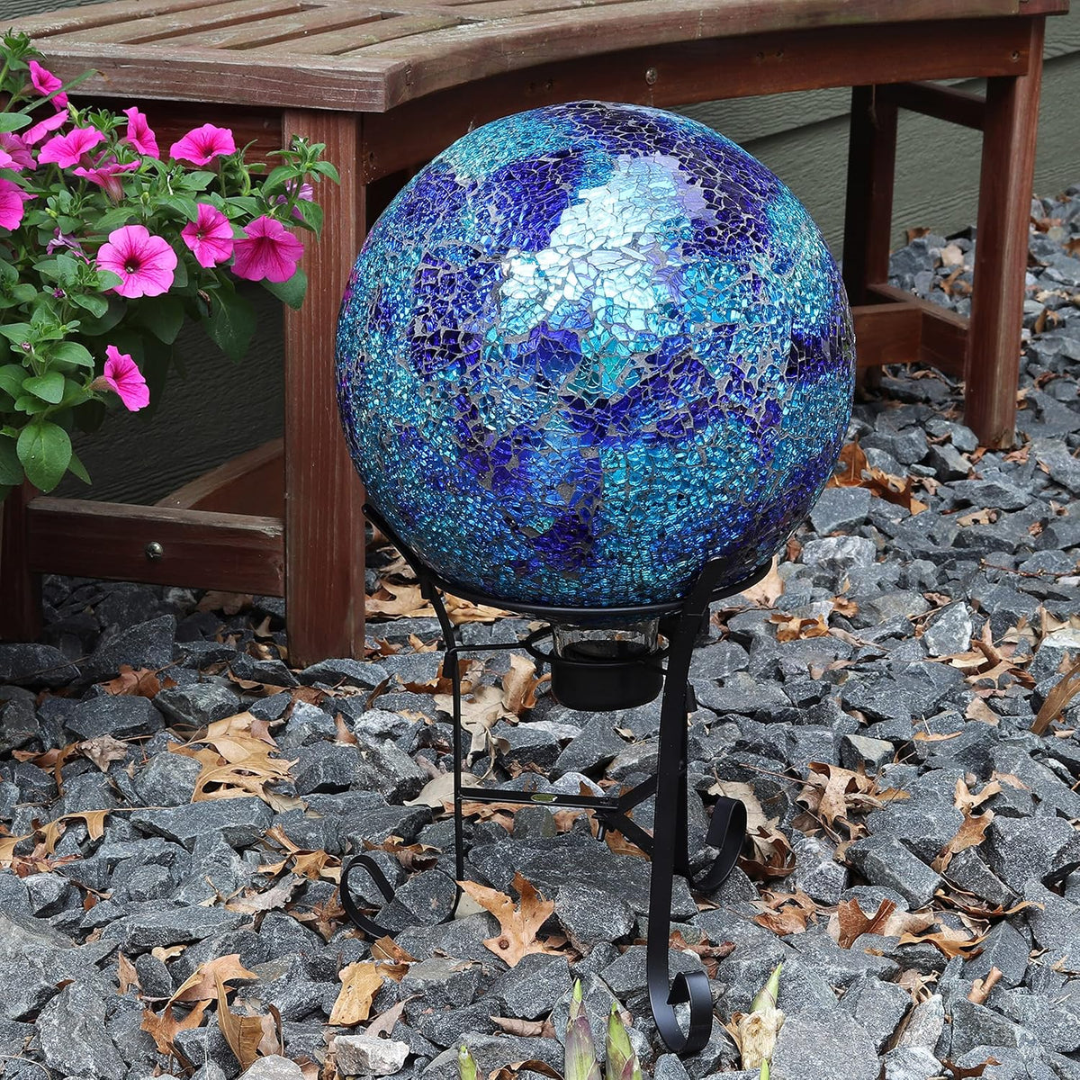 Crackled Glass Gazing Globe Q1440