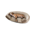 Brown Oval Pet Dog Bed F165942