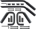Red Pack of 2 Steel Grab Handle Kit for Jeep Wrangler JK JKU 4 Doors E4847
