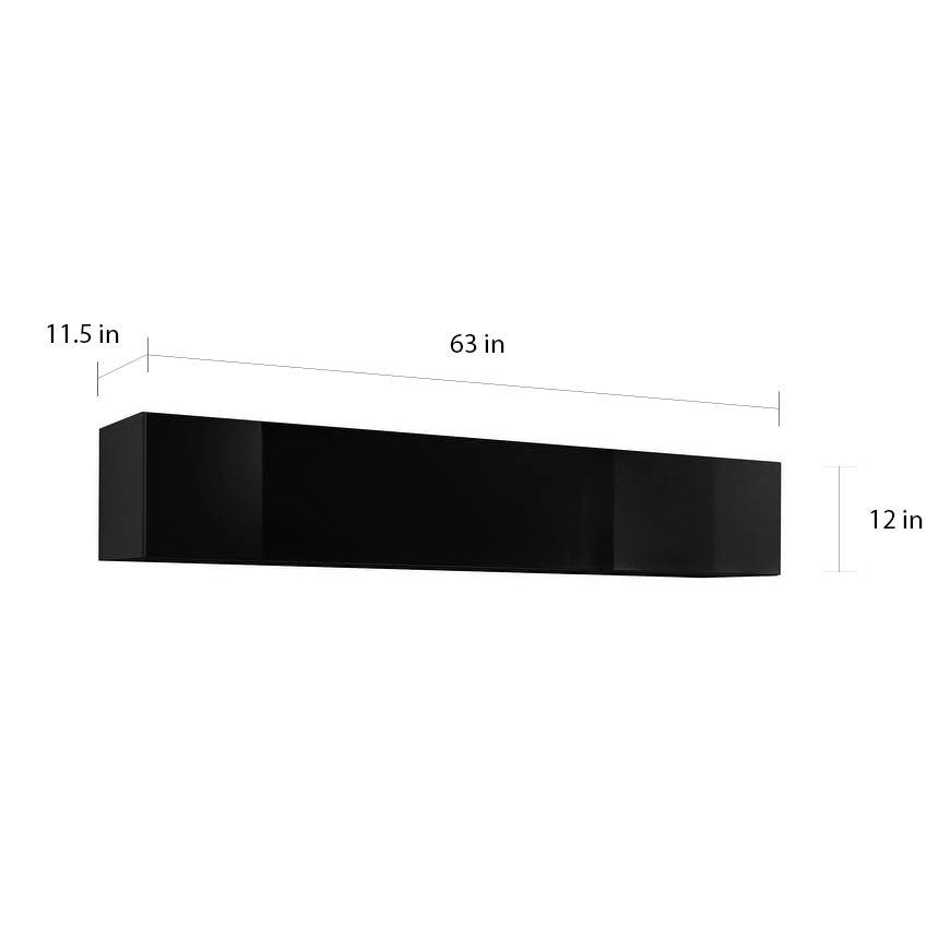 White Wall-Mounted Shelf Cabinet O135