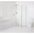 Brass Frameless Shower Door W4409