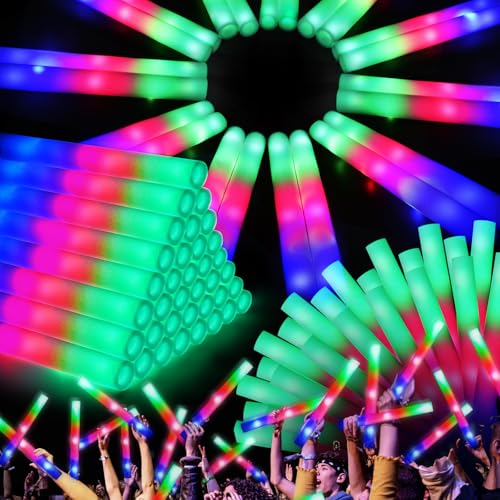 48 Pcs Foam Glow Sticks with 3 Modes G707712
