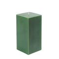 3 in. x 6 in. Hunter Green Square Pillar Candle R156
