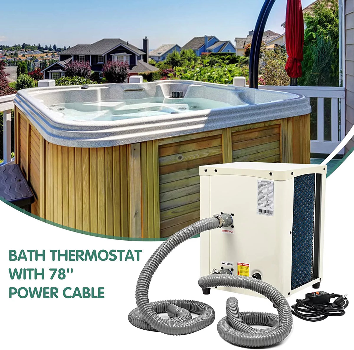 Electric Pool Heater 14300 BTU/hr N913622
