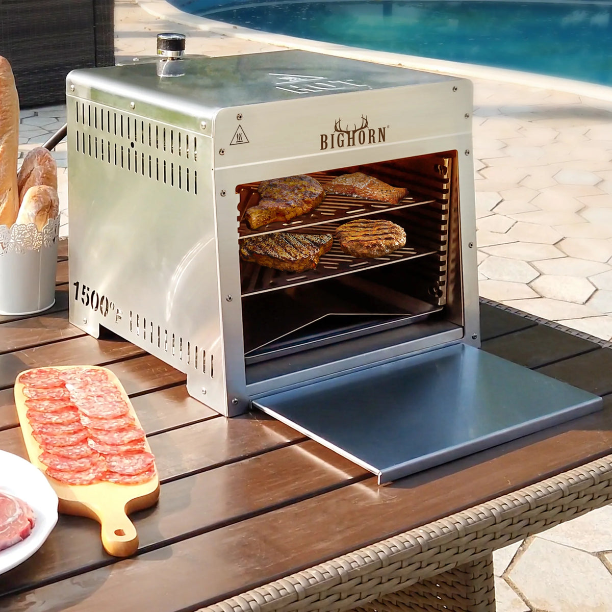 Portable Stainless Steel Propane Gas Grill W382311