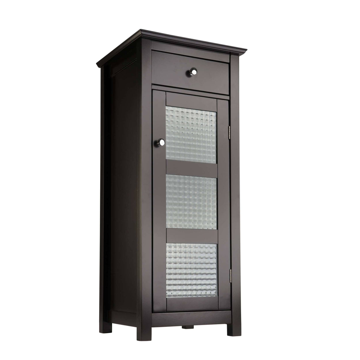 Espresso 1 Door 1 Drawer Floor Cabinet T135348