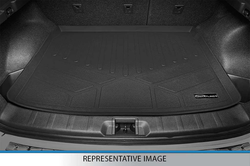 Black Custom Fit Floor Mats 2 Rows and Cargo Liner Trunk Set W673128
