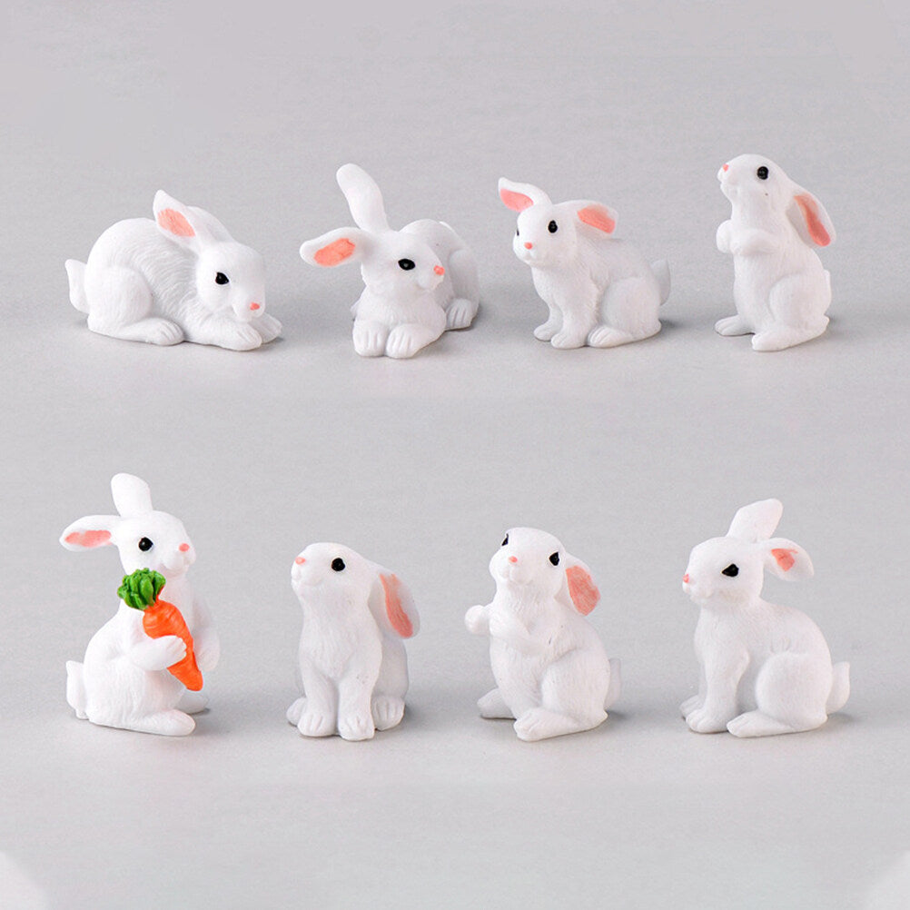 Rabbit Spring Decoration Dollhouse Plant Model Micro Landscape Accessories Child T164