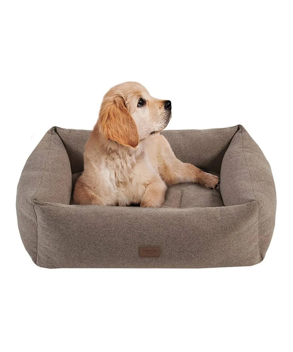 Brown 4-Sided Bolster with Ortho Base and Removable Cover S181