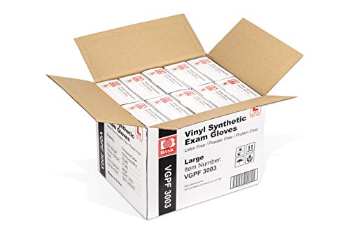 Clear Vinyl Exam Gloves, Extra-Large, Pack of 1000 F84984