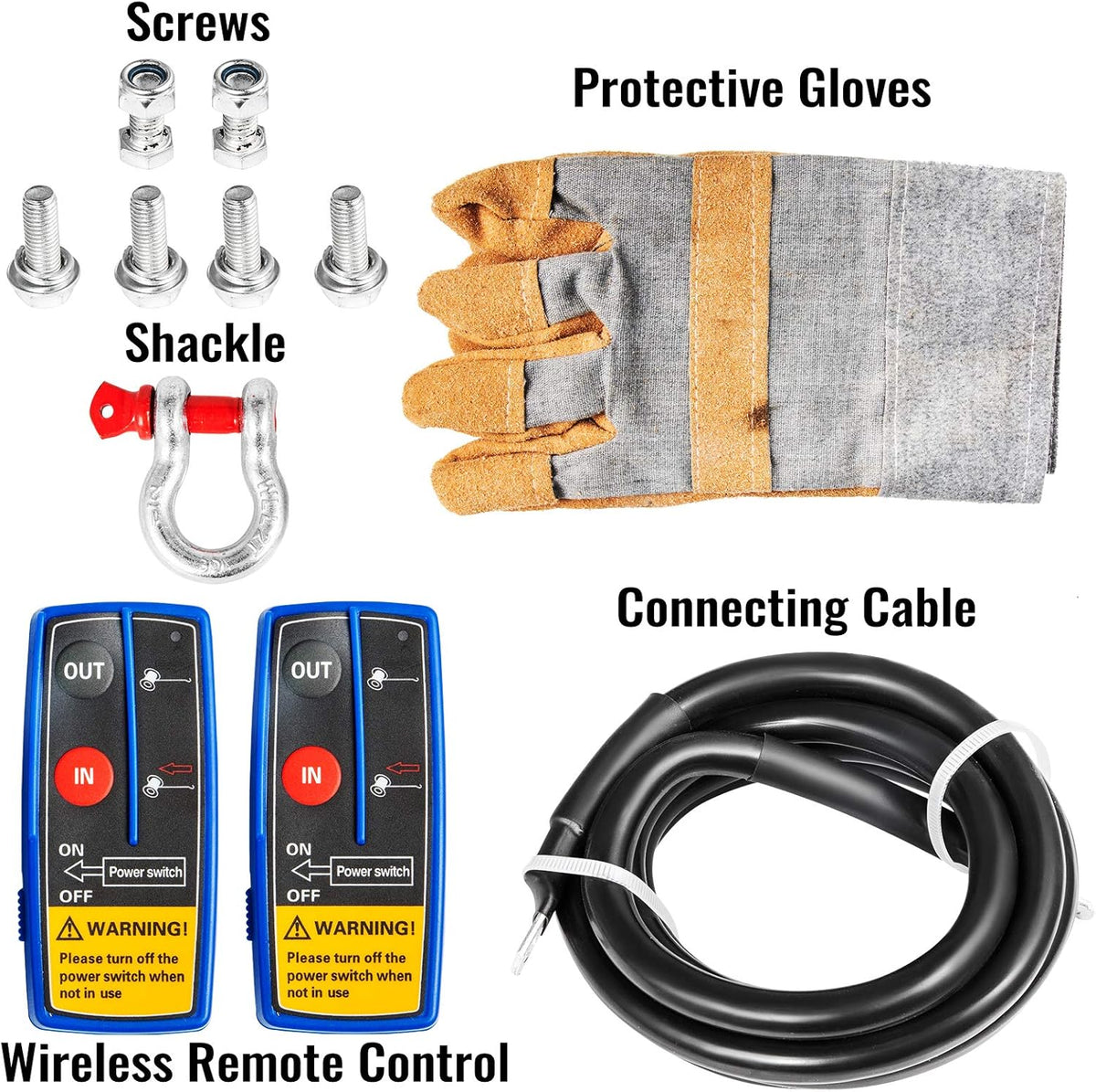 Steel Cable 12V Electric Winch with Wireless Remote Control Z825