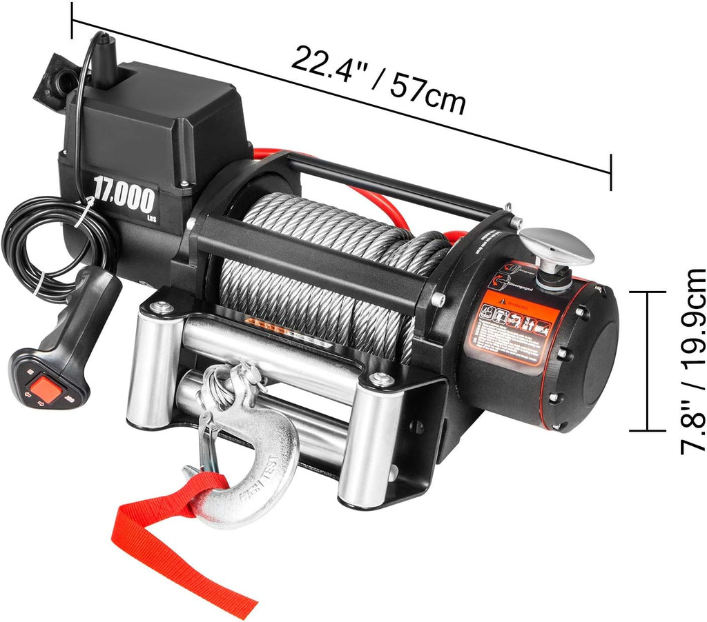 Steel Cable 12V Electric Winch with Wireless Remote Control Z825