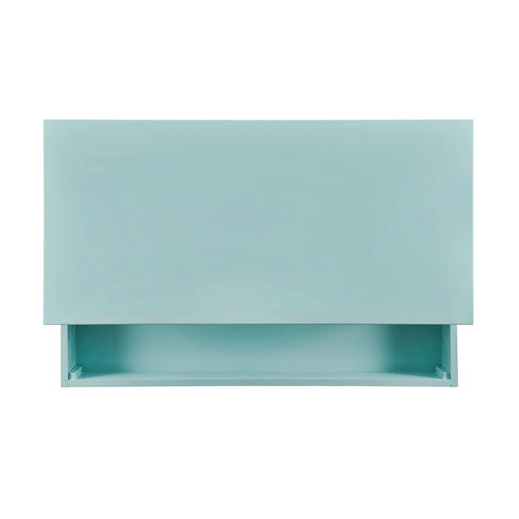 Turquoise Blue Wood Lift Top Desk U502