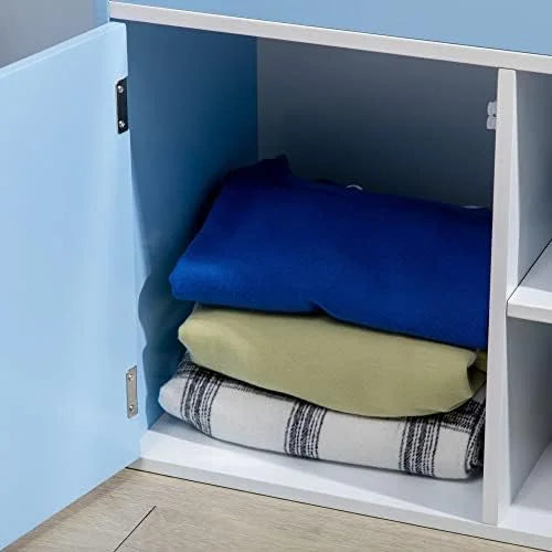 Blue Bookshelf with Cabinet P5877