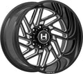20x12 8x6.5 Blade Cut Black Wheel W1539