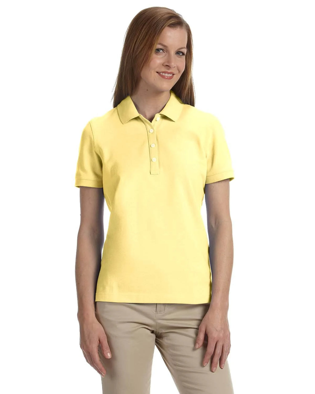 Yellow 2XL Combed Cotton Pique Polo C618