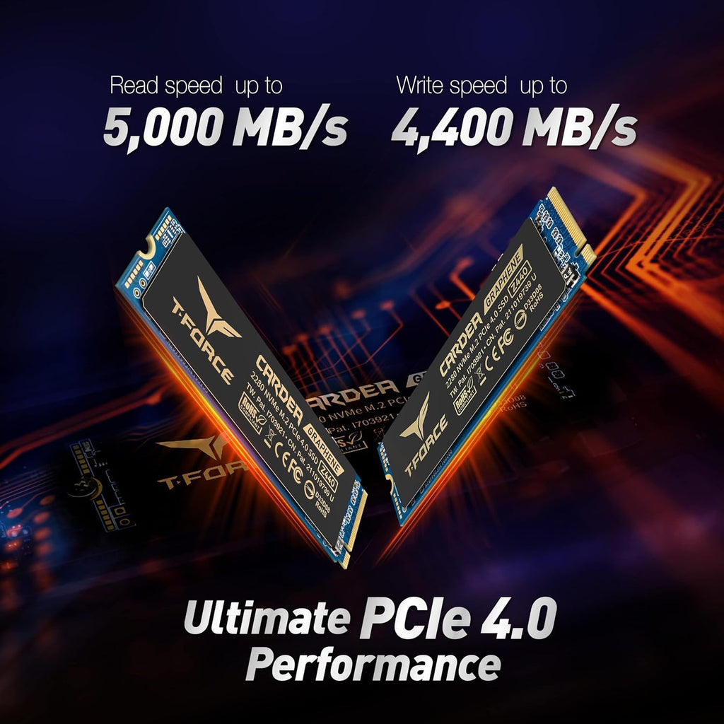 DDR5 32GB Kit (2x16GB) 5200MHz CL40 Desktop Memory Bundle with 1TB NVMe PCIe Gen4 M.2 2280 Gaming SSD A4634