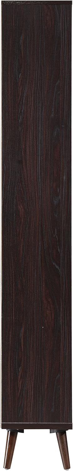 Walnut Finish Faux Wood Bookcase L441151