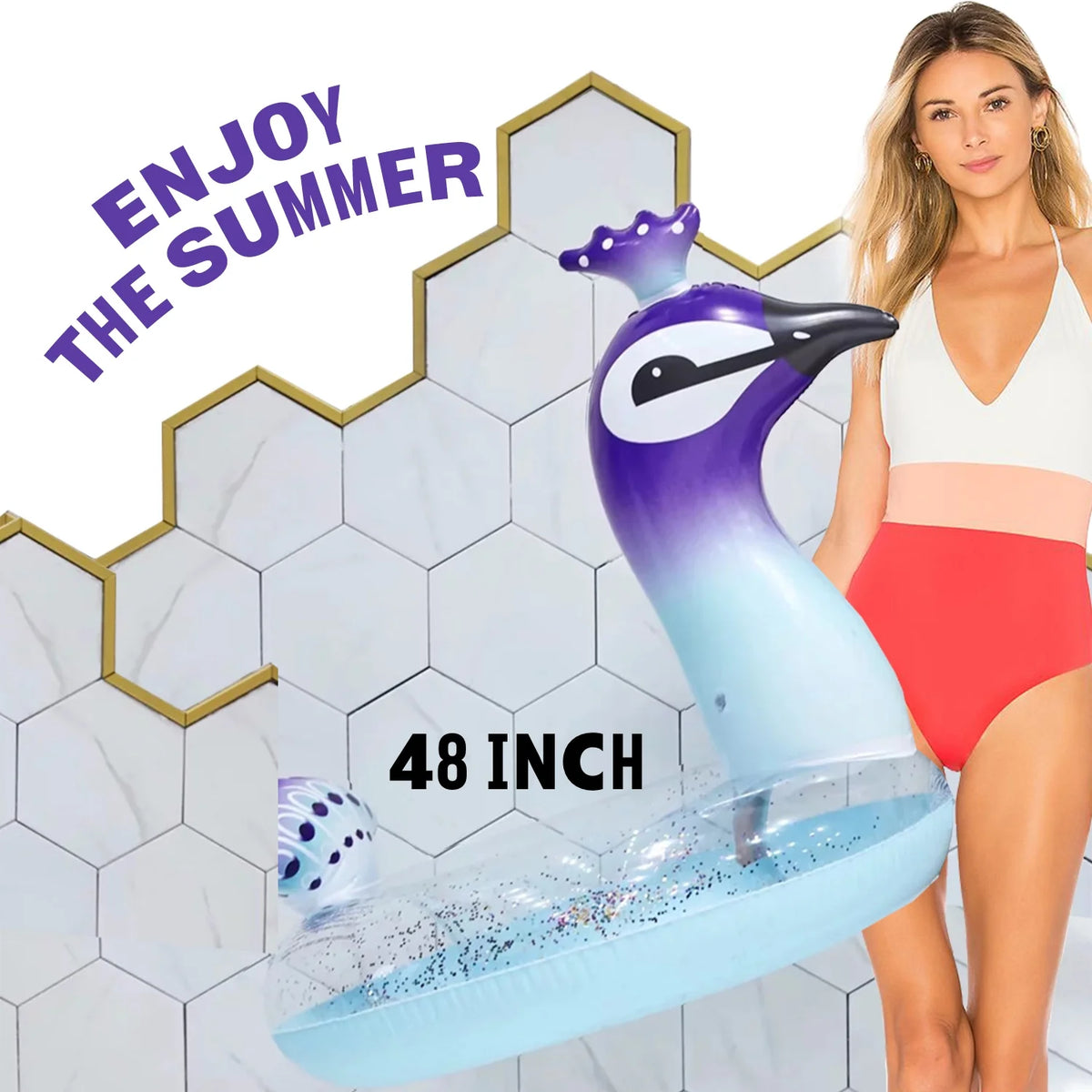 48" Inflatable Pool Float Tube O145
