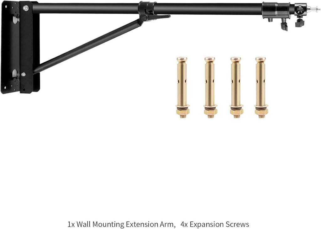 Wall Mount Boom Arm with Triangle Base, Adjustable Camera Mount W432992